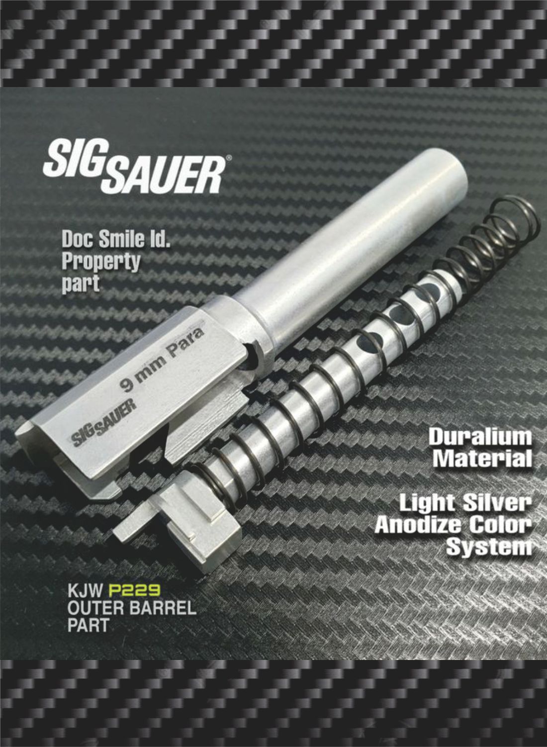 Gambar Outer Barrel Custom Sig Sauer Edisi Bahan Duralium